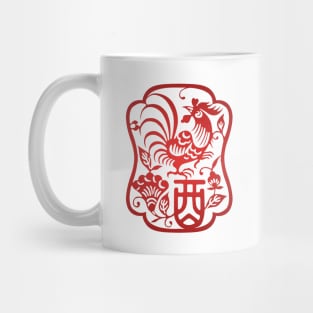 Chinese Zodiac ver.2 Rooster in Red Mug